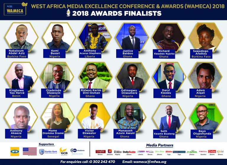 Prix d’Excellence des Médias d’Afrique de l’Ouest : Listes des Candidats Présélectionnés
