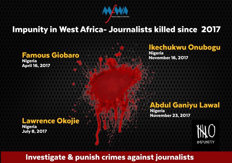 Journée Internationale de la Fin de l’Impunité – MFWA Demande Justice pour Quatre Journalistes